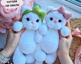 Cat Crochet Pattern: Amigurumi Kitten Basya (PDF Pattern English)