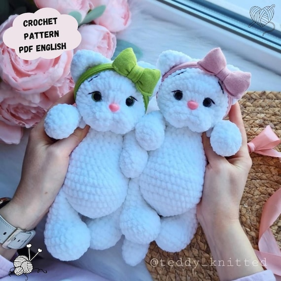 Cat Crochet Pattern: Amigurumi Kitten Basya (PDF Pattern English)