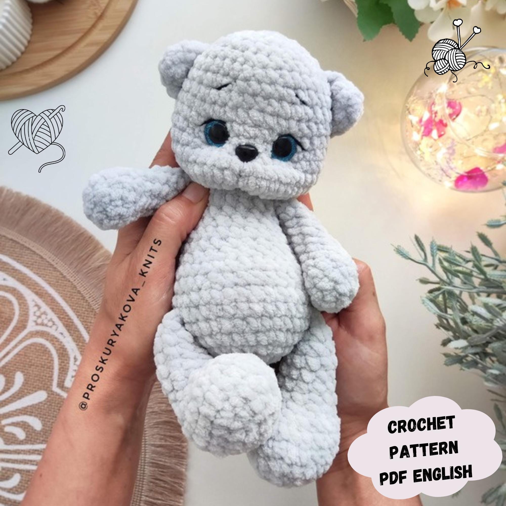 Kitten Amigurumi Plush Toy Crochet Pattern
