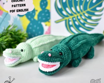 Crocodile Amigurumi Crochet Pattern: Plush Toy (PDF Pattern English)