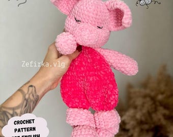 Piglet Crochet Pattern: Amigurumi Toy, Easy Beginner (PDF Pattern English)