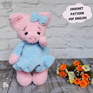 Pig Crochet Pattern, Pig Amigurumi Crochet Pattern, Pig Toy Crochet, Pattern in English