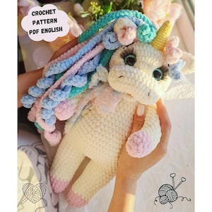 Unicorn Crochet Pattern, Amigurumi Unicorn, Magical Unicorn, Crochet Pattern Tutorial PDF , Amigurumi Animal, Pattern In English