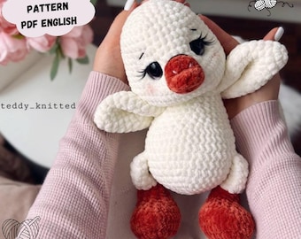 Goose Crochet Pattern: Plush Amigurumi Toy (PDF Pattern English)