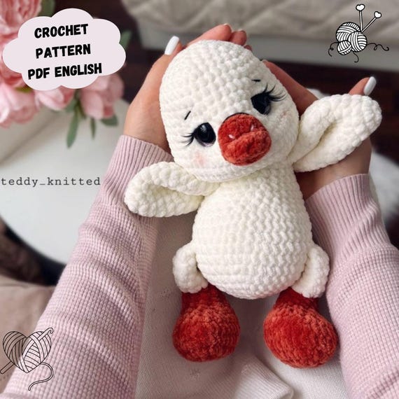 Goose Crochet Pattern: Plush Amigurumi Toy (PDF Pattern English)