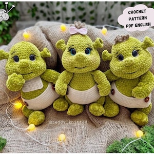 Little Ogre Crochet Pattern: Amigurumi Plush Toy (PDF Pattern English)