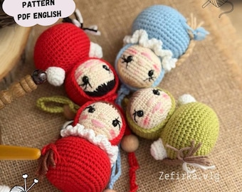 Haakpatroon tuimelaarpop: amigurumi knuffel (pdf-patroon Engels)