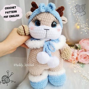 Deer Crochet Pattern, Deer Amigurumi Pattern, Deer Amigurumi Crochet, Reindeer Crochet Pattern, Pattern In English