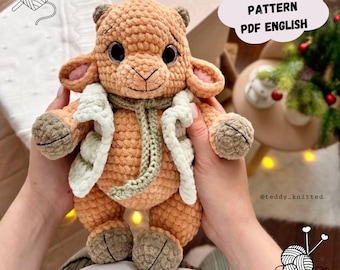 Haakpatroon geit: amigurumi dierenspeelgoed (pdf-patroon Engels)