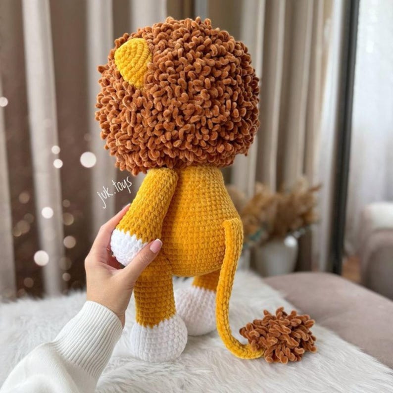 Lion Amigurumi Crochet Pattern: 50 Cm Plush Animal Toy (PDF Pattern ...