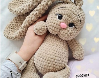 Bunny Crochet Pattern: Rabbit Amigurumi Plush Toy (PDF Pattern English)