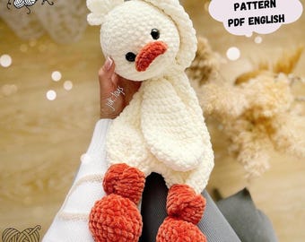 Goose Crochet Pattern: Amigurumi Plush Toy Duckling (PDF Pattern English)