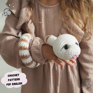 Snake Crochet Pattern, Snake Amigurumi Crochet Pattern, Snake animal Crochet, Snake Toy Crochet, Pattern in English