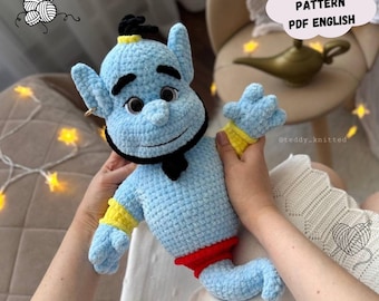 Genie-haakpatroon, eenvoudig pluche amigurumi-speelgoed (pdf-patroon Engels)