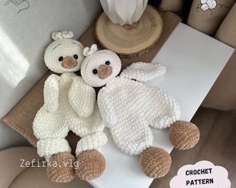 Goose Amigurumi Crochet Pattern: Plush Toy Comforter (PDF Pattern English)