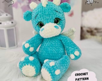 Dragon Crochet Pattern: Mirosha Plush Amigurumi Toy (PDF Pattern English)
