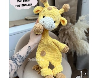 Patrón de jirafa a crochet: Peluche amigurumi (patrón en PDF en inglés)