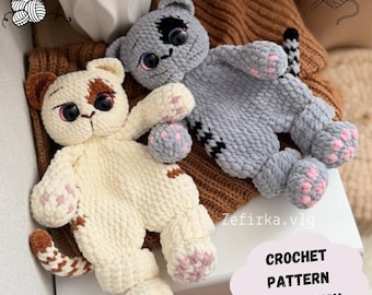 Kitten Crochet Pattern: Cat Amigurumi, Plush Animal Toy(PDF Pattern English)