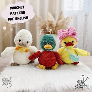 Duckling Crochet Pattern, Duckling Amigurumi Crochet Pattern, Duck Crochet Pattern, Duck Amigurumi Crochet Pattern, Pattern in English