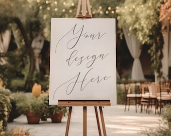 Easel Mockup, Seating Chart Mockup, Event Sign Mockup, Welcome Sign Mockup, Easel Sign Mockup, Wedding Sign Mockup, 18x24&quot; Easel Mockup