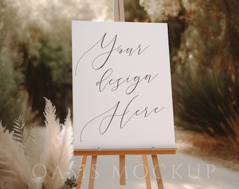 Welcome Sign Mockup, Easel Mockup, Easel Sign Mockup, Bridal Shower Sign Mockup, Wedding Sign Mockup, Seating Chart Mockup, 18x24" Poster