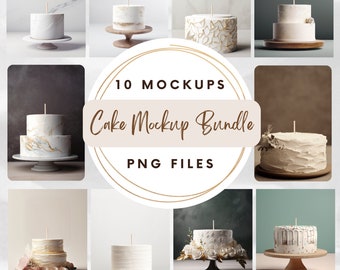 Cake Topper Mockup Bundle, Cake Mockup Bundle, Cake Topper Mockup, Birthday Cake Mockup, Wedding Cake Mockup, White Cake Mockup, Cake Mockup