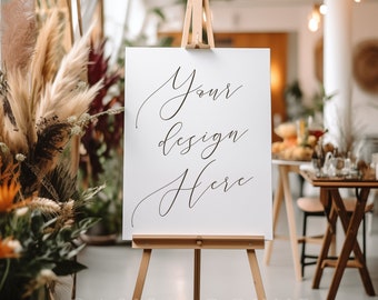 Seating Chart Mockup,  Venue Sign Mockup, Welcome Sign Mockup, Easel Mockup, Easel Sign Mockup, Wedding Sign Mockup, 18x24" Easel Mockup