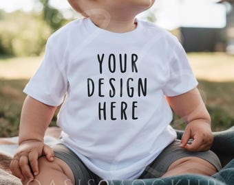 Toddler White Tshirt Mockup, Kids White Shirt Mockup, Bella Canvas 3001T Mockup White, Kids Shirt Mockup, Kids TShirt Mockup, Toddler Mockup