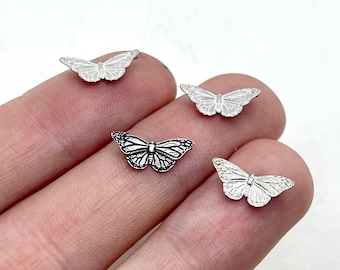 Sterling Silver Monarch Butterfly Casting, Jewelry Component