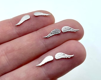 Sterling Silver Angel Wings Casting, 925 Jewelry Component