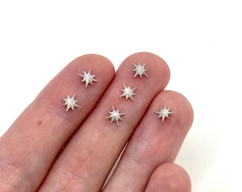 M Star Casting, Sterling Silver star Casting, sterling silver celestial Casting, For Jewelry Making, 925 Jewelry Component, 925 star cast
