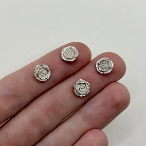 Rose Casting, Sterling Silver Flower Casting, sterling silver rose Casting, For Jewelry Maker, 925 Jewelry Component, 925 rose cast