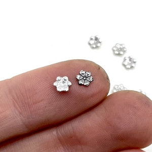 Mini Flower Casting, Sterling Silver Flower Casting, jewelry component Casting, For Jewelry Maker, 925 Jewelry Component, 925 Flower cast