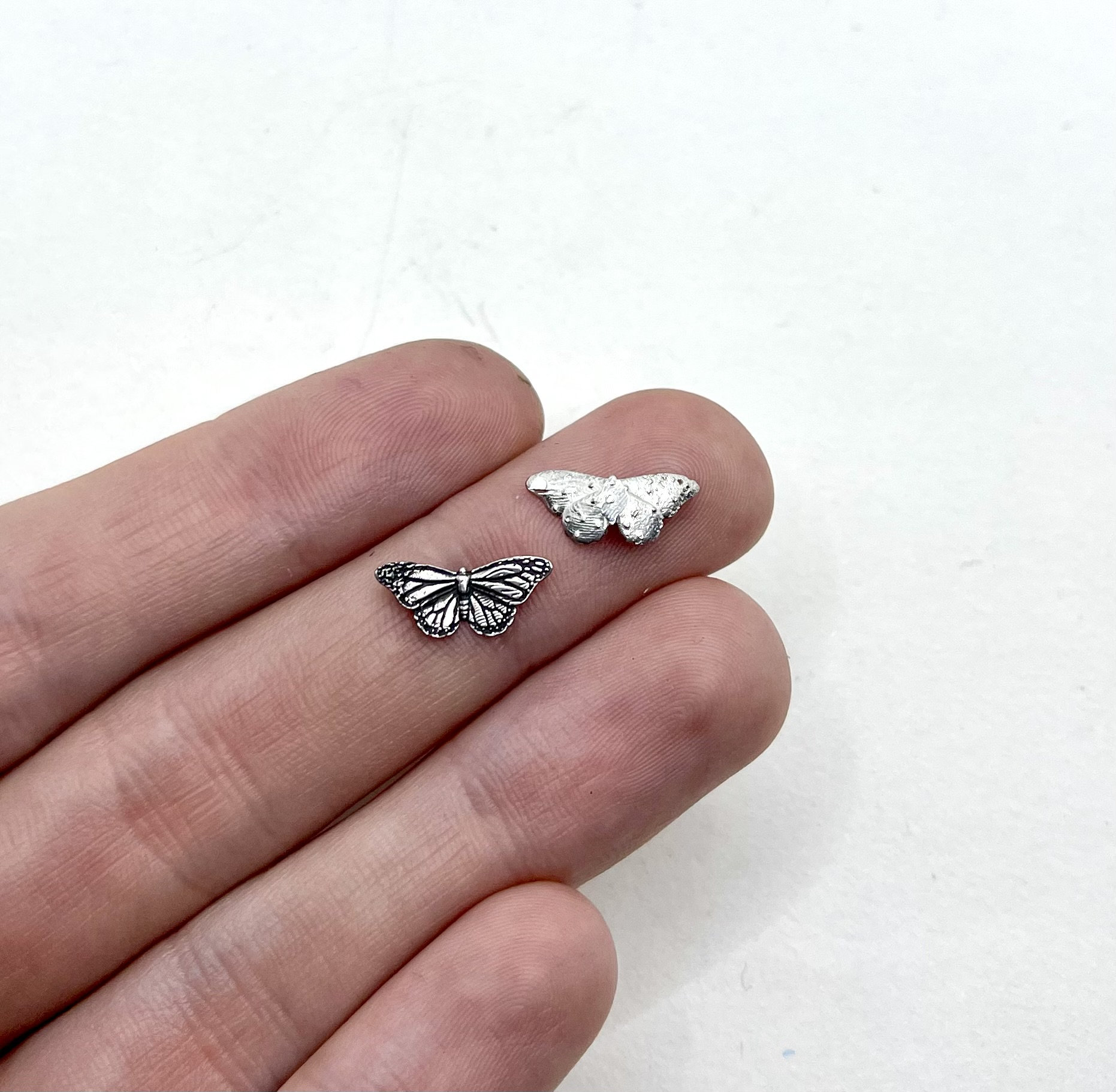 Monarch Butterfly Casting Sterling Silver Butterfly Casting Etsy