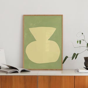 Abstract Vase Print, Neutral Vase Wall Art, Minimalist Wall Art, Gallery Wall Art, Modern Home Decor, Trendy Vase Print, Earth Tone Wall Art