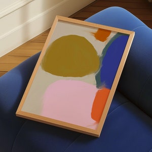 Abstract Oil Painting Art Print, Modern Abstract Art, Mid Century Modern, Contemporary Abstract Art, Gallery Wall Art, Instant Download