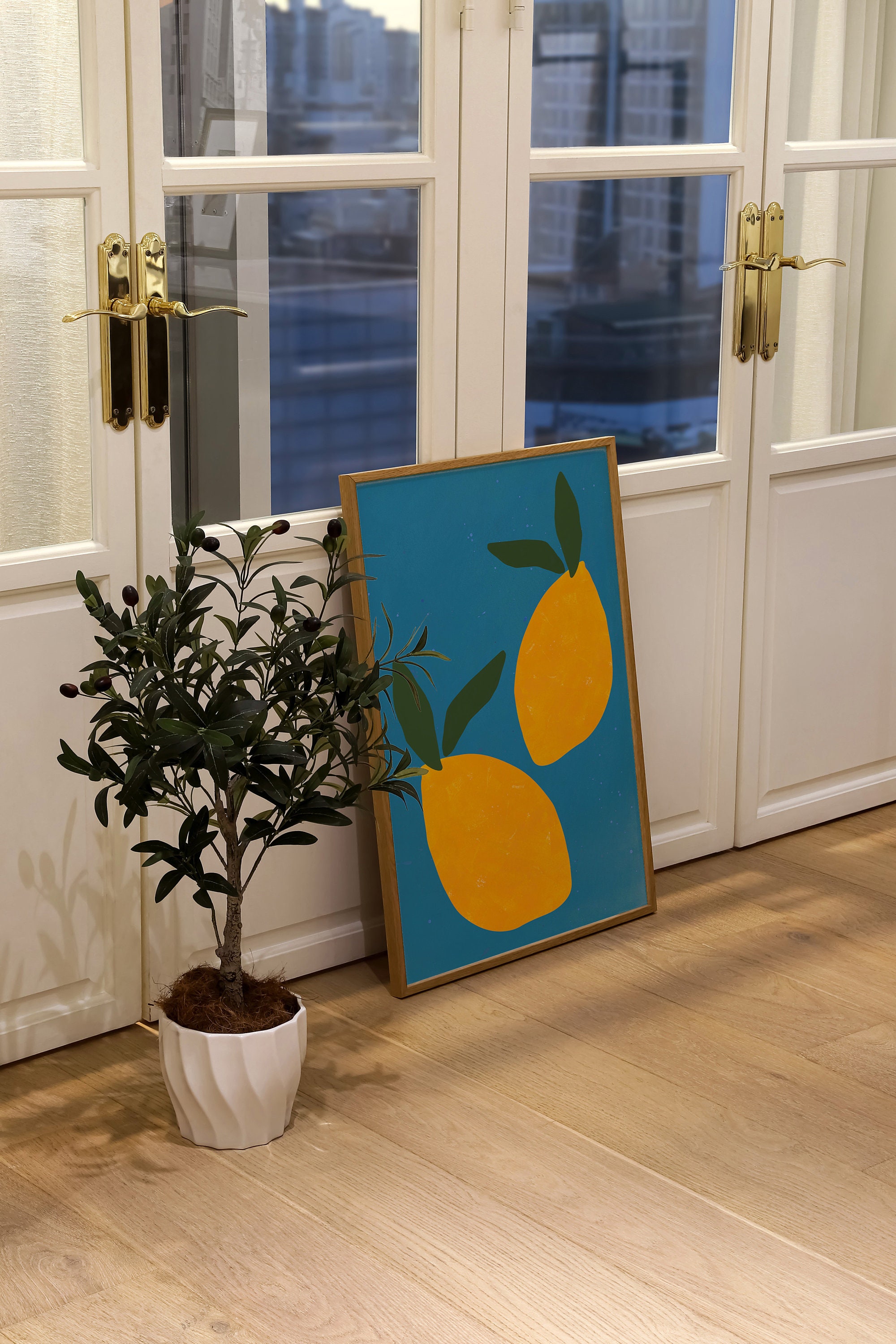 Lemon Wall Art, Kitchen Art Print, Summer Fruit Illustration, Still ...