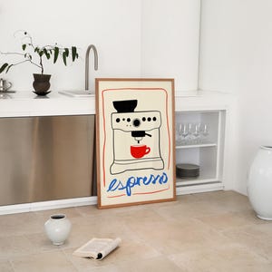 Hand Drawn Coffee Breakfast Print, Coffee Club Print, Cute Coffee Bar Decor, Trendy Kitchen Poster, Funny Coffee Print, Kitchen Decor, Printable Kitchen Wall Art, Coffee Bar Art, Kitchen Digital Print, Coffee Lover Club Print, Coffee Shop Wall Art
