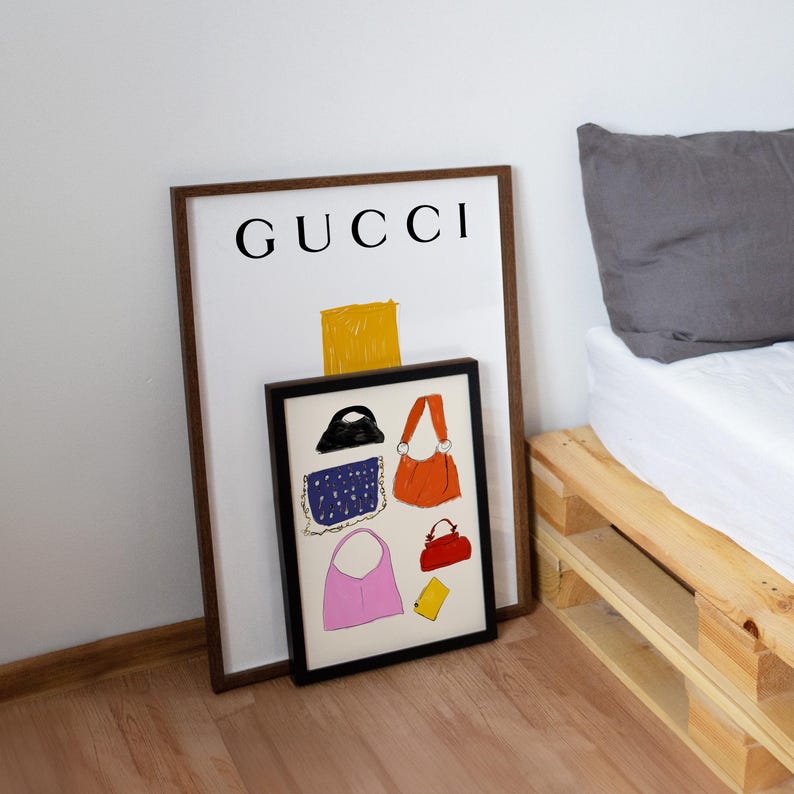 Luxury Fashion Poster, Fashion Designer Wall Art, High Fashion Posters, Fashion Art Print, Contemporary Decor, Printable Wall Art, Original Art, Contemporary Poster, Cute Bedroom Decor, Modern Wall Art, Preppy Poster, Trendy Print
