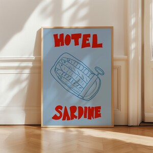 Sardines Print, Kitchen Wall Art, Sardine Tin Poster, Foodie Drawing, Kitchen Decor, Retro Food Art, Fresh Fish Poster, Vintage Food Print, Sketch Print, Mid Century, Mid Century Print, Sardines Poster, Printable Wall Art, Seafood Poster