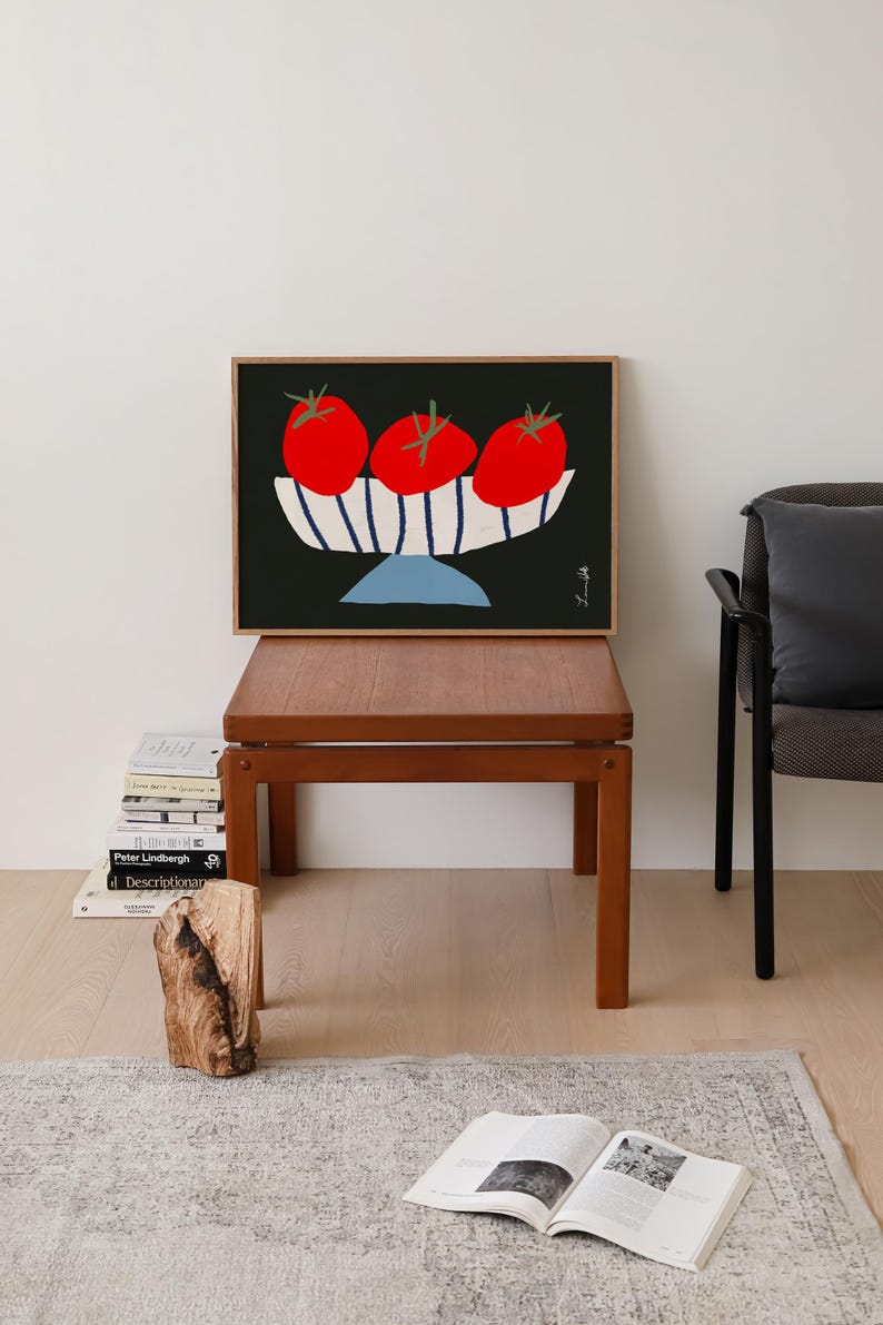 Italian Food Wall Art, Vintage Italian Food Wall Art, Aesthetic Kitchen Decor, Cherry Tomato Print, Wall Art for Kitchen, vintage food art print, Trendy tomato poster, eclectic food art print, Hand Drawn Food Illustration, Modern Kitchen Poster, Tomato wall art, Retro food art print, Tomato Poster, Hand drawn print, Dining Room Wall Art, Botanical Print, Modern Kitchen Poster, Pomodoro Tomato Poster, Dining Room and Kitchen Poster, Retro Wall Art, Downloadable Kitchen Wall Art, Summer Poster
