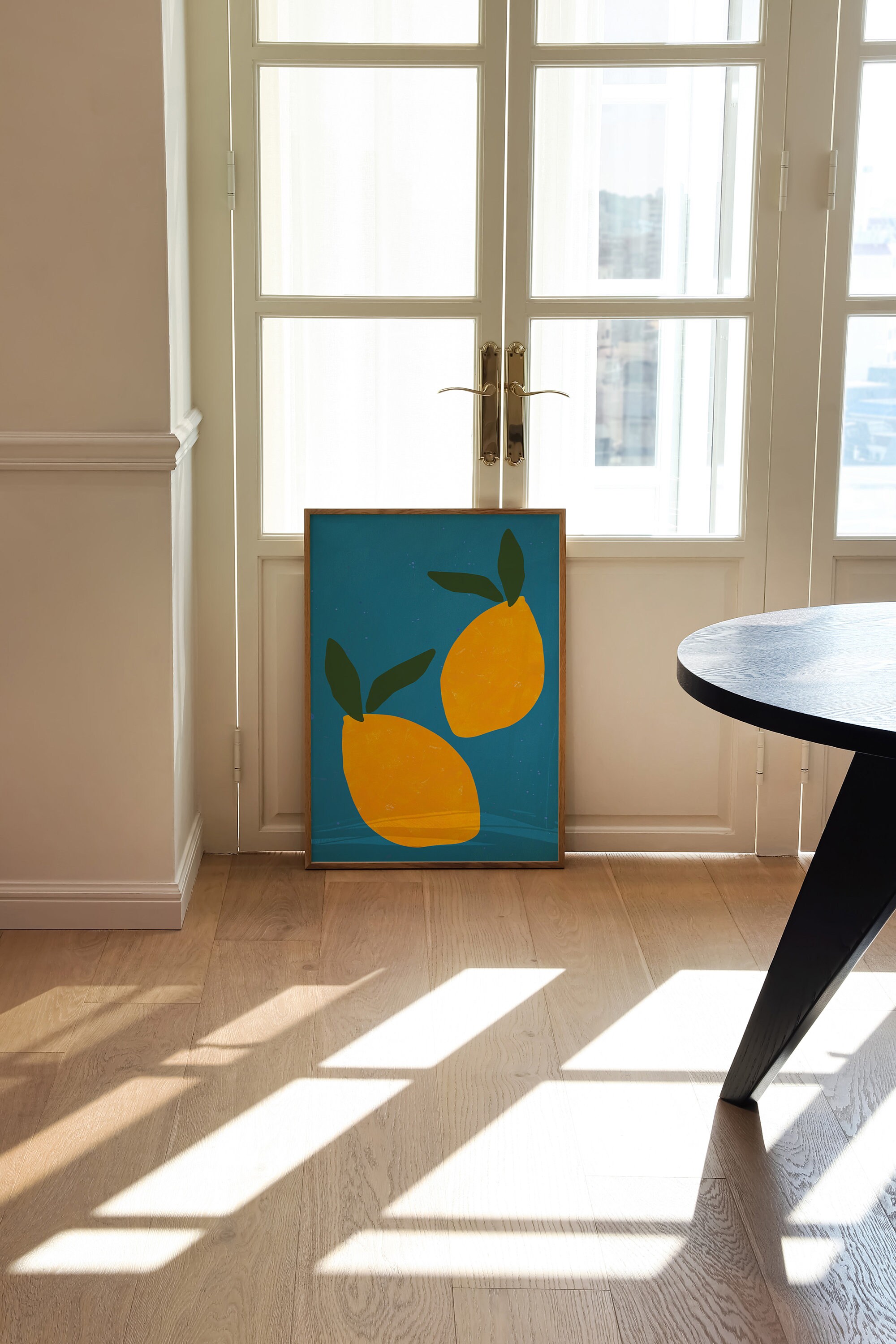 Lemon Wall Art, Kitchen Art Print, Summer Fruit Illustration, Still ...