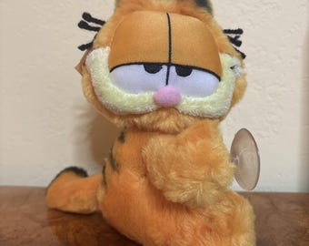 Vintage Garfield Plush 7" Aurora Clinging Suction Cup Hands Stuffed Toy