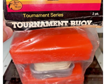 Vintage 1980s Bass Pro Shops Tournament Marker Buoys 2 Pack NOS Fishing Gear