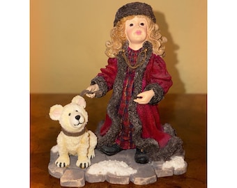 Boyds Dollstone Yesterday's Child Lara w Peary Moscow at Midnight #3564 Figurine