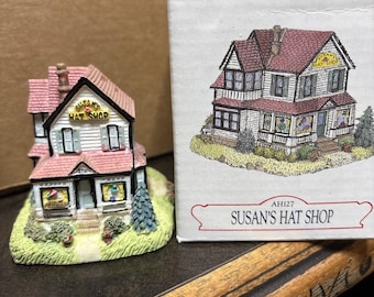 Liberty Falls AH127 Susan’s Hat Shop, Americana Village Collectible Building