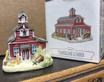 Liberty Falls AH101 Timberline Lumber 1996, Americana Village Collectible Building