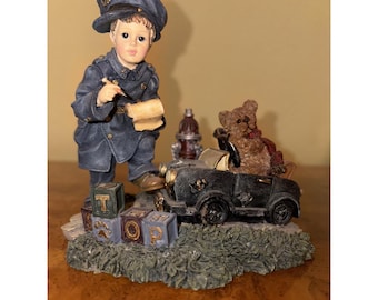 Boyds Bears Yesterday's Child Benjamin w/ Matthew "The Speed Trap" Figurine
