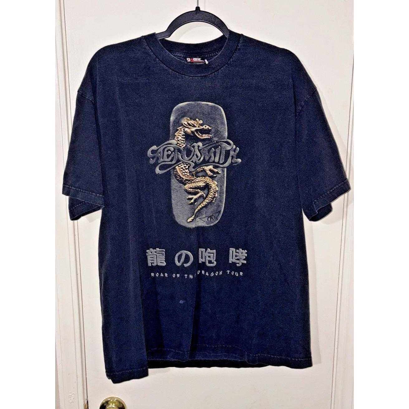 Vintage Aerosmith Roar of the Dragon Tour Shirt 1999-2000 Japan XL Rare Giant Tag
