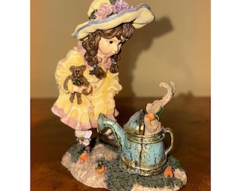 2000 Boyds Yesterday's Child Kendra w Kassidy Lil Pete Dollstone Figurine